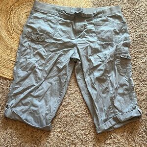 Sonoma Convertible Hiking Capri Shorts gray size 20w